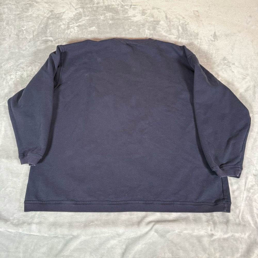 Vintage Levis Strauss Embroidered Sweatshirt Womens L (Fits 1X) Faded Blue READ! - Picture 7 of 11